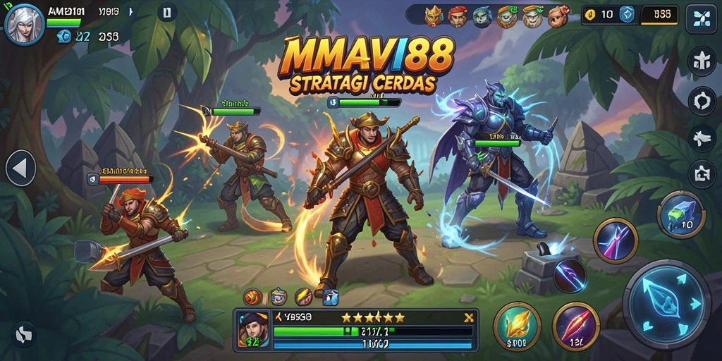 Screenshot gameplay menampilkan aksi strategis dalam AMAVI88.