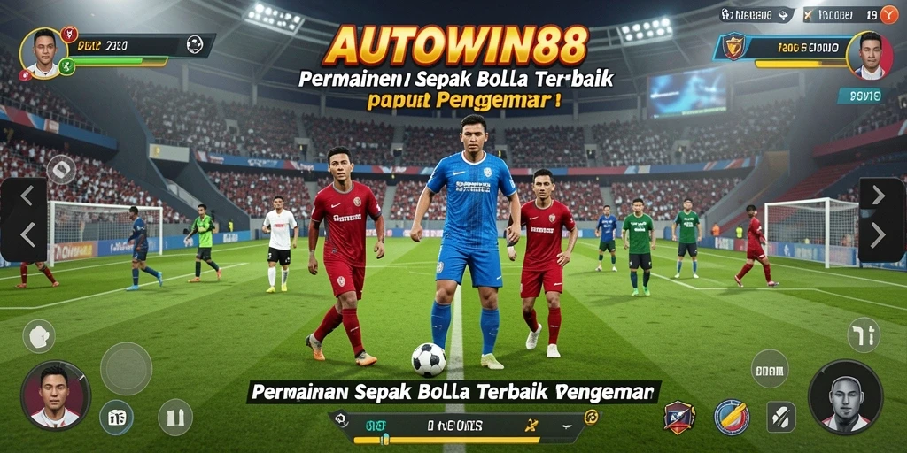 Tampilan gameplay AUTOWIN88 yang menarik dan penuh aksi sepak bola.