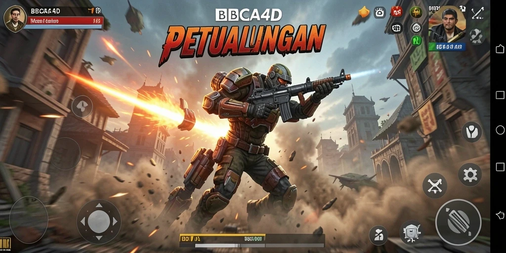 Tampilan gameplay seru dari BBCA4D dengan aksi menegangkan.