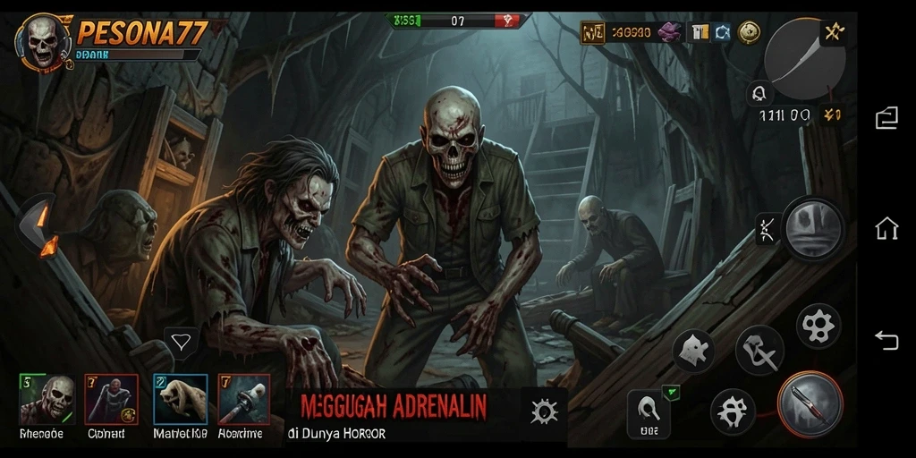 Gameplay menyeramkan PESONA77 dengan suasana horor yang intens.
