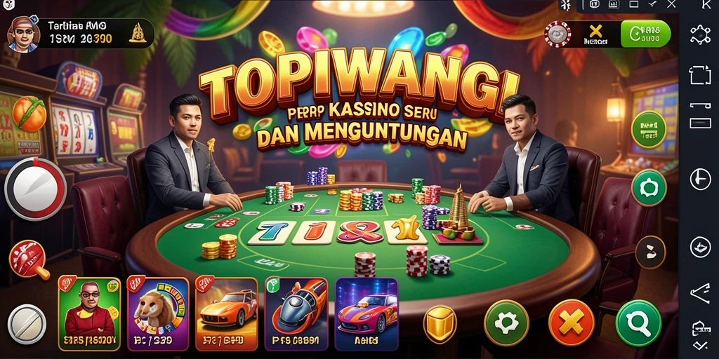 Tampilan gameplay seru dari kasino TOPIWANGI.