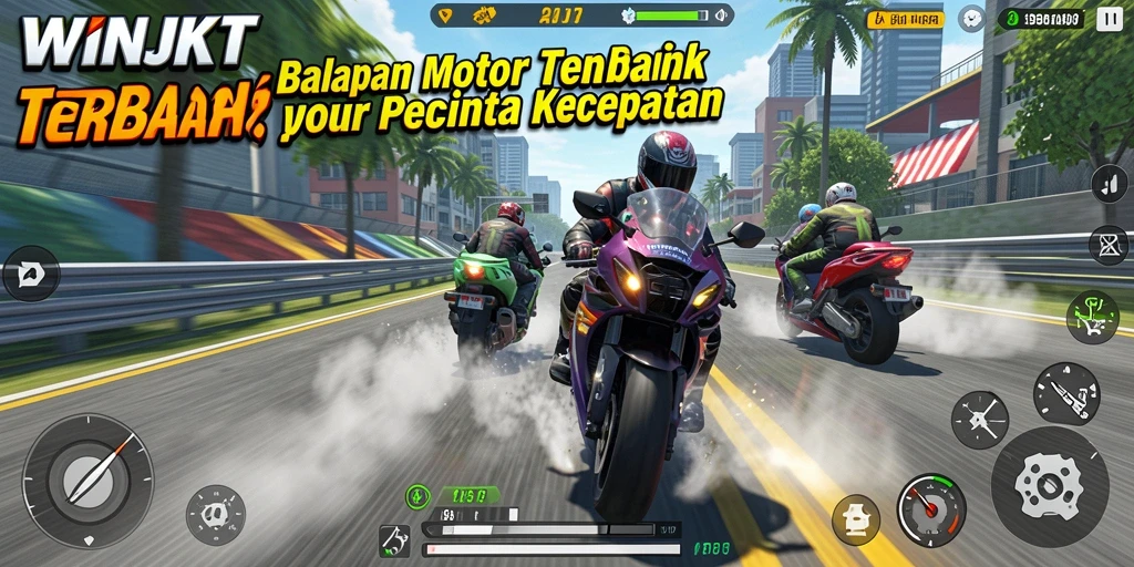Gameplay mendebarkan di <strong>WINJKT</strong> dengan kecepatan tinggi dan trek menantang.