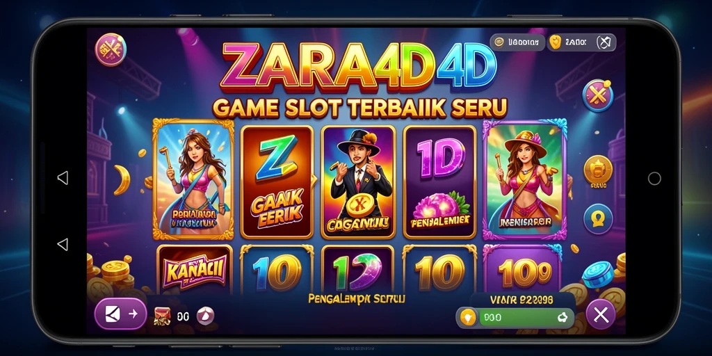 Tampilan menarik dari permainan slot ZARA4D dengan fitur yang menghibur.